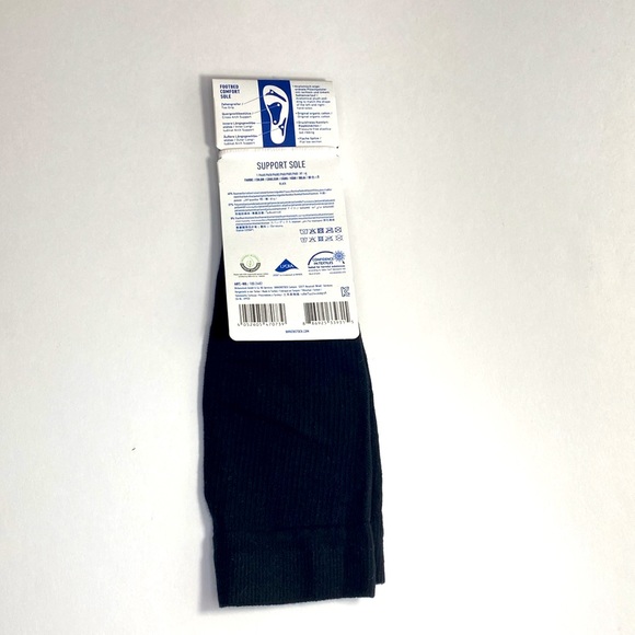 NWT Birkenstock women’s boot socks size L8-L10 black color 1 pair - Picture 2 of 3